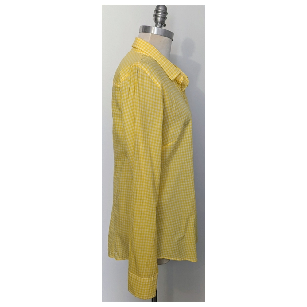 J. Crew Checked Button Up Blouse - image 2